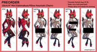 Image 1 of Mini Alastor Dakimakura Pillow Charm