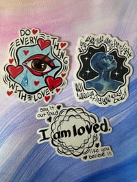 Image 1 of Love and Light Sticker Trio