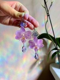 Image 2 of 💜Celestial Amethyst Orchids💜 Silver