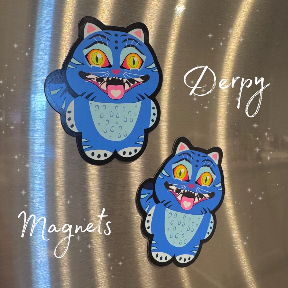 Image of Derpy Tiger Magnet 