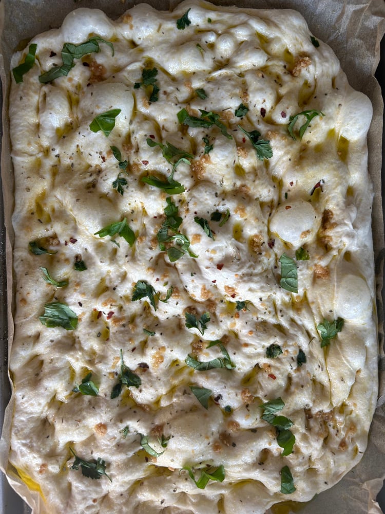 Image of Garlic & Herb focaccia 