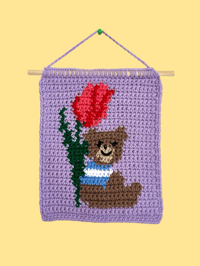Image 3 of Crochet Tapestry - Teddy Bear