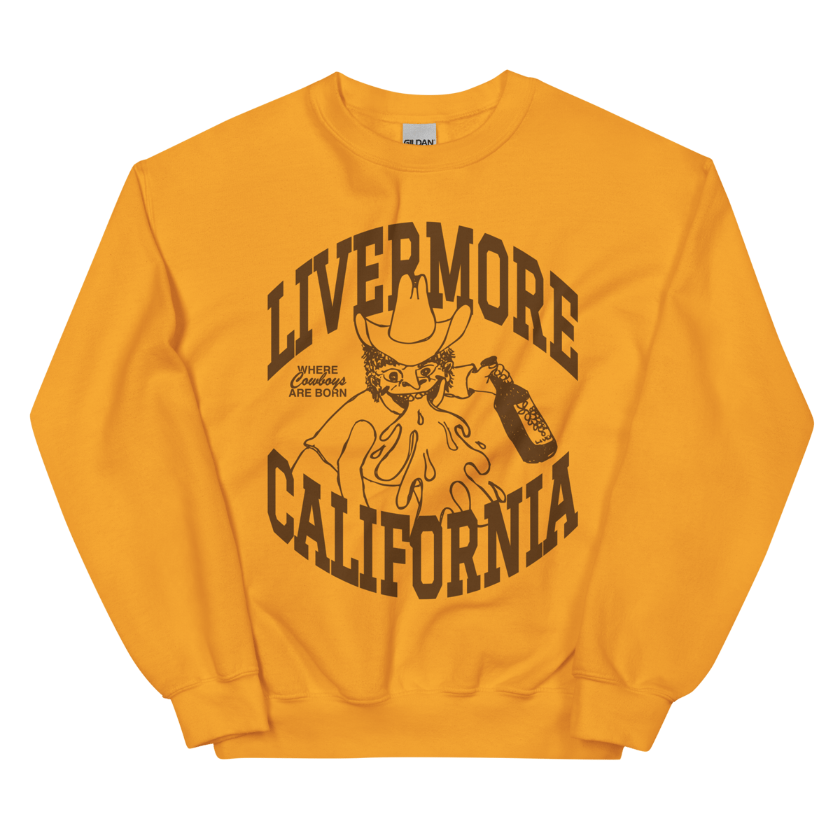 Image of Cowboy Crewneck (Gold)