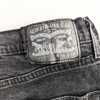 Image 5 of Levi 511 Black 36x32 Jeans