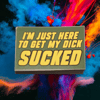 428. I'M JUST HERE STICKER