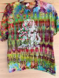Image 1 of LARGE Godzilla Be Gay Do Crime Tie Dye Shirt C19