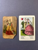 Jeu de cartes rare, Sibylle die Wahrsagende, 1820-30, par le cartier Johan Conrad Jegel. 30/32.