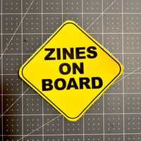 Image 4 of Zines On Board Bumper Sticker