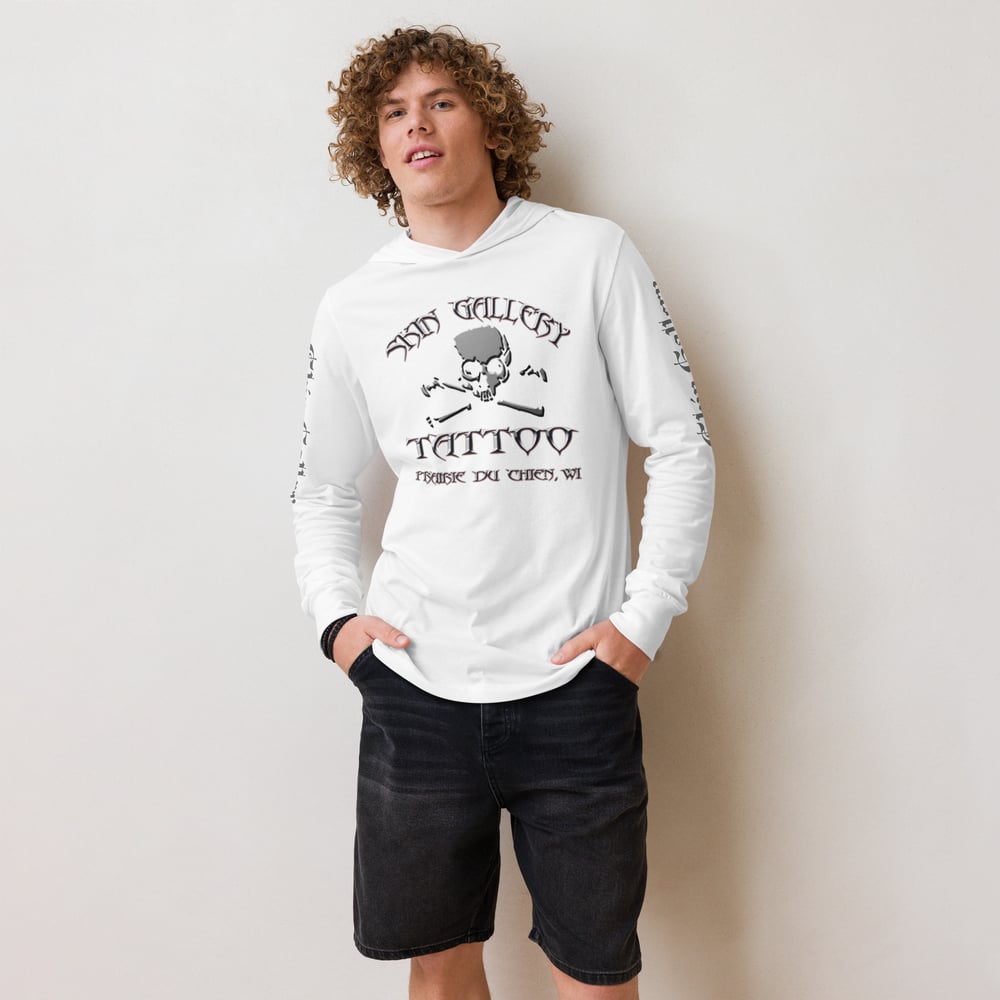 Skin Gallery Brand Hooded long-sleeve tee