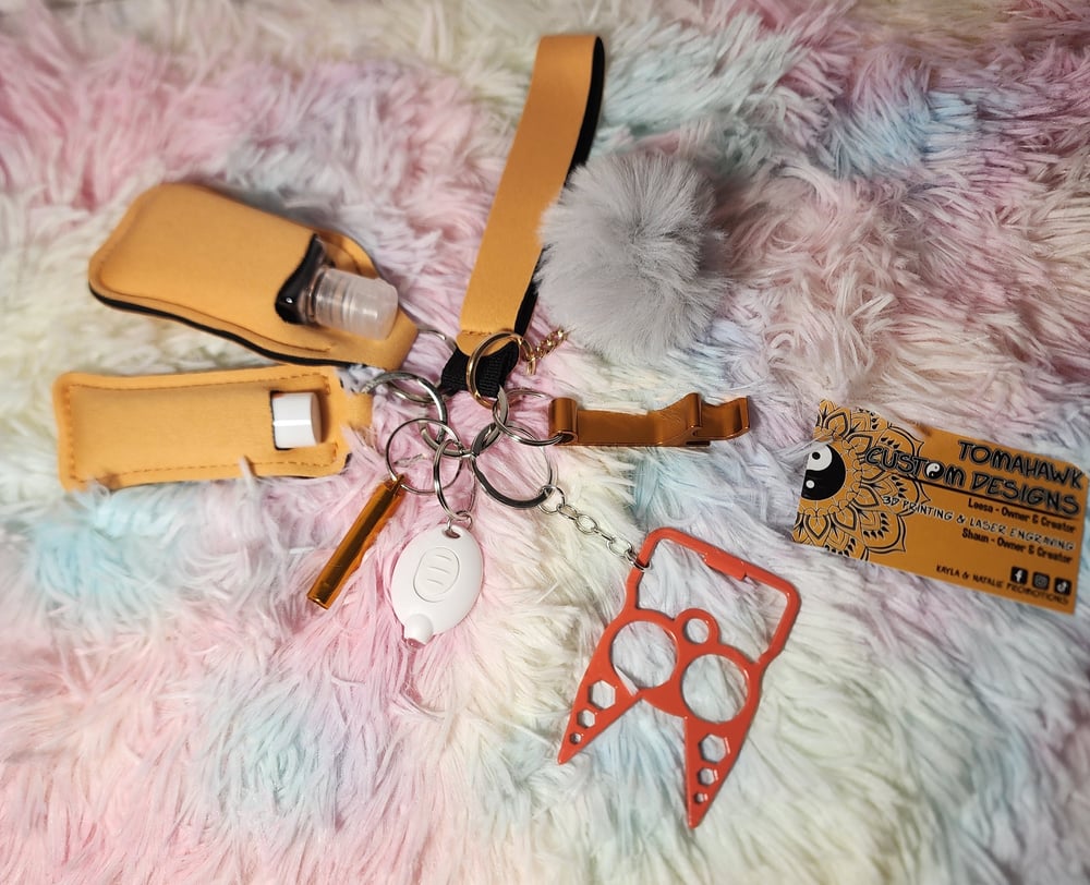 Image of Orange keychain set