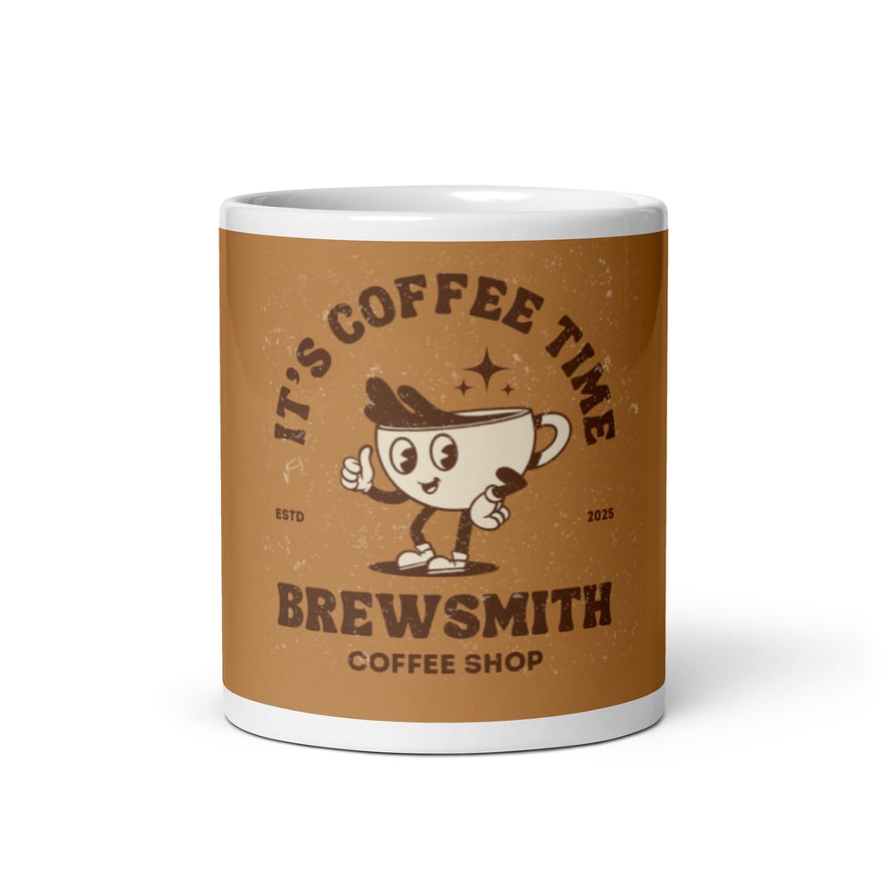 ZEN EXP - “It’s Coffee Time” White glossy mug