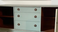 Image 5 of Duck egg blue sideboard with Glass top