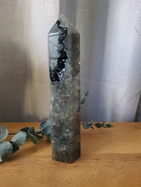 Image 7 of 1.12lb Black Agate Tower Natural Healing Crystal 