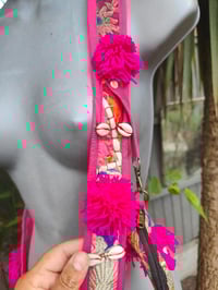 Image 8 of Jaz min cross body bag and coin purse- Hot pink