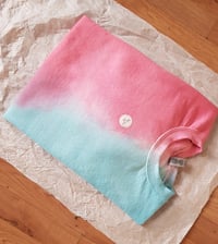 Image 5 of PINK+BLUE SWEATER Dyed tiedye New Unisex Jumper 