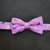 Pink Bats Kids Bow Tie