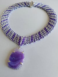 Image 3 of Lilac Dreams GSG + Agate Necklace