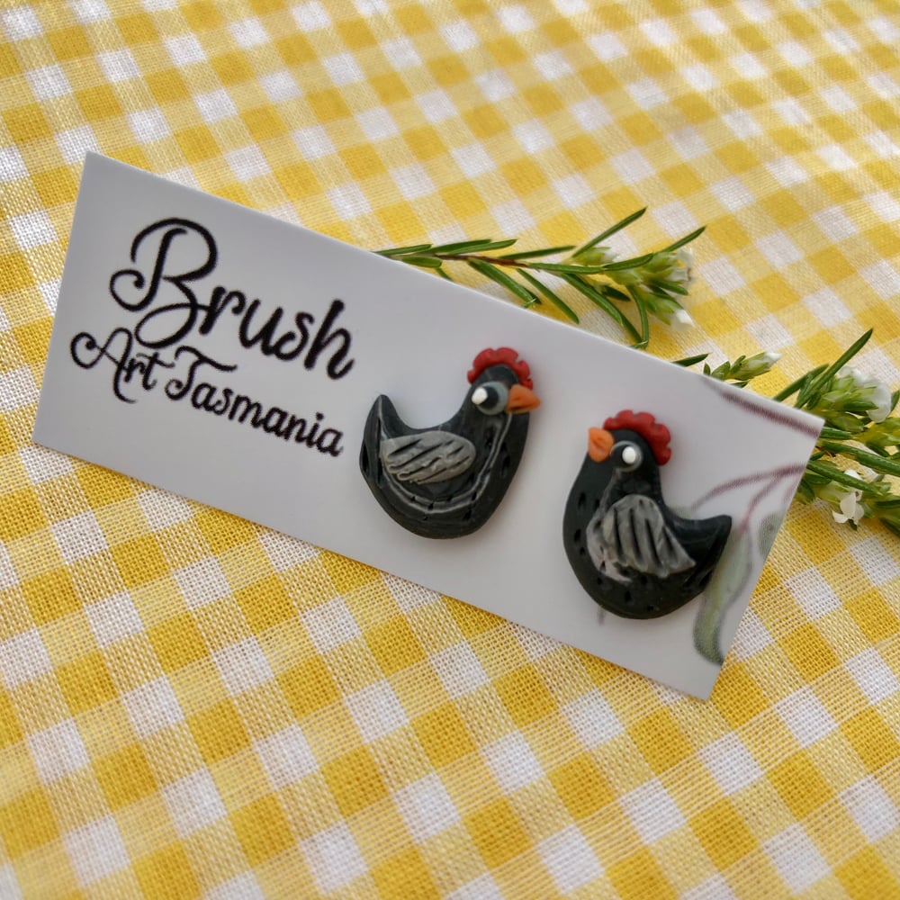 Chicken Earrings