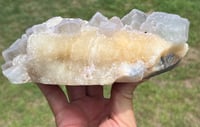 Image 9 of Large QR Code Fluorite On Druzy Quartz Matrix Specimen #2628