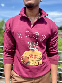 Image 2 of Swag Thee Maroon Tiger Quarter-zip - Morehouse