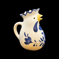 Image 3 of Pizzato Italy Vintage Rooster Chicken Ceramic Pitcher
