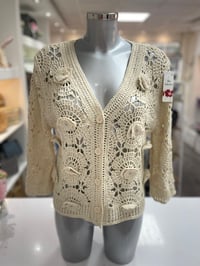 Image 2 of Crochet Daisy Cardi