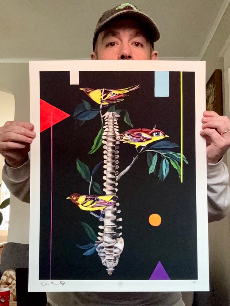 Image of 'Growing A Spine' 17"x22" Artist Proofs