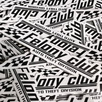 DATSAFELONY- FELONY CLUB- AUTO THEFT DIVISION  SLAP STICKER