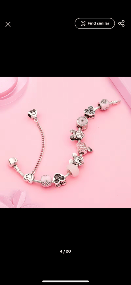 Image of ‘Pandora Style’ Minnie Bracelet