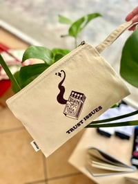 Image 1 of Trust Issues Handmade Clutch: Natural - Brown