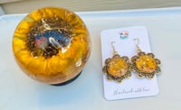 SUNFLOWER SPHERE & DANGLES SET