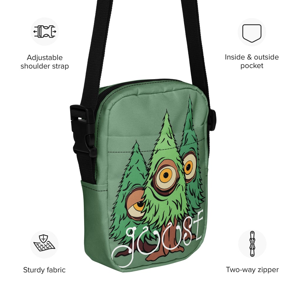 Goose the trees have eyes crossbody bag