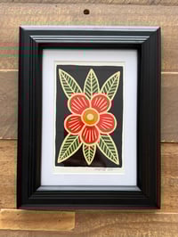 Framed “Red Flower” Original Painting