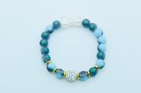 Image 11 of  Blue, Gold Beads & Rhinestones 