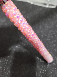 Image 4 of Light Pink & White Rhinestone Pen