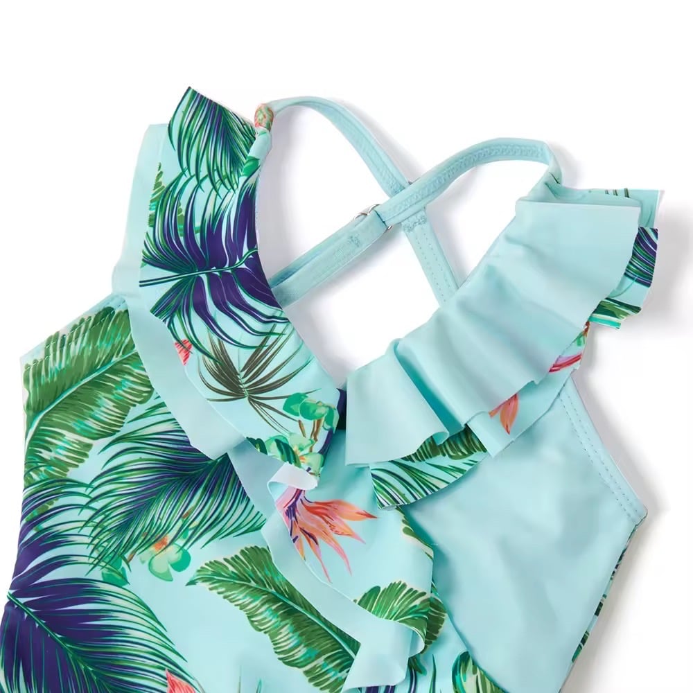 Image of Mumma & Me ‘ Palm Leaf’ Swimwear (also in yellow)