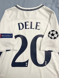 Image 1 of Tottenham Hotspur “DELE 20” 2017/18 Home Shirt + UCL patches, M