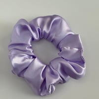 Lilac Satin Handmade Scrunchie