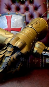 Image 5 of 👑KING EMILIO THE ARMORED ONE’S Signed Royal Gauntlets-First Generation-Signature