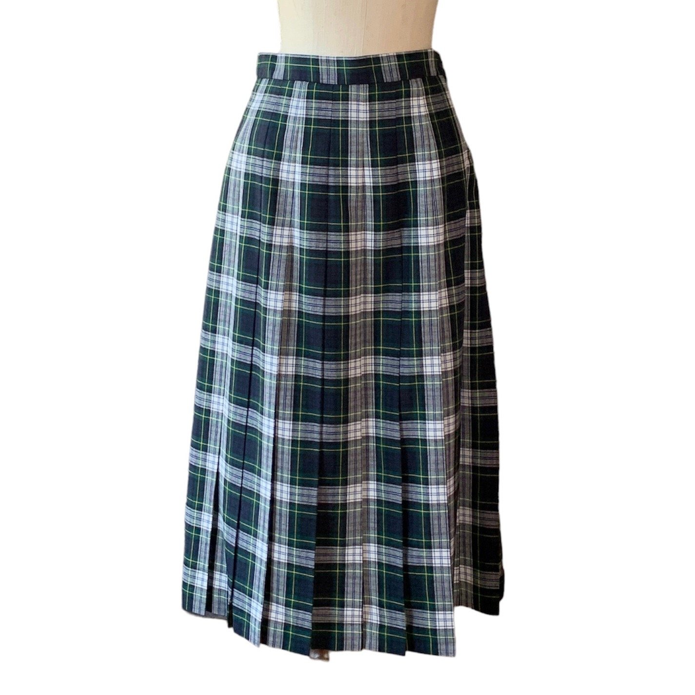 Straven England Plaid Pleated Skirt Medium PARPARIAN