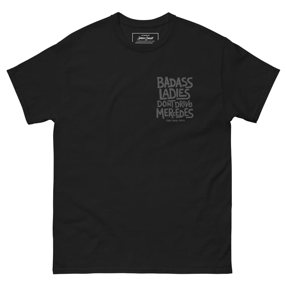 Badass Ladies organic black cotton tee