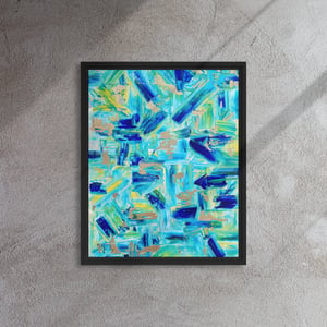 Image of "Prism" Framed canvas
