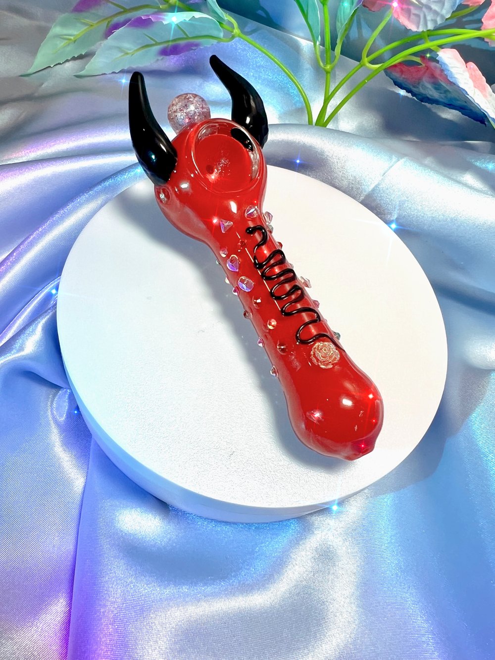 Bling rose 🌹 devil horn pipe