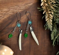 Wild Boar Teeth Earrings 
