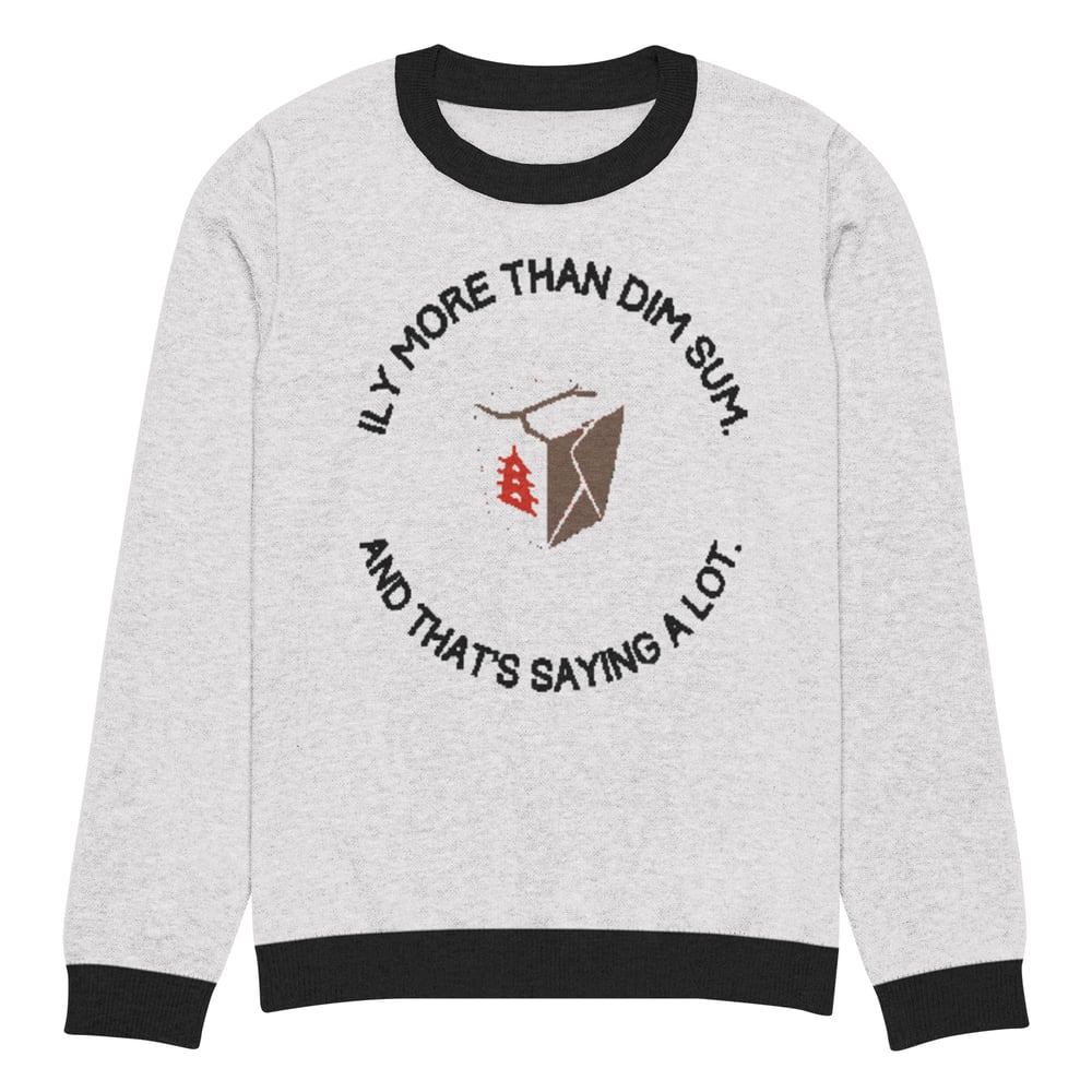 ZEN EXP - ILY more than Dim Sum Knitted crew neck sweater