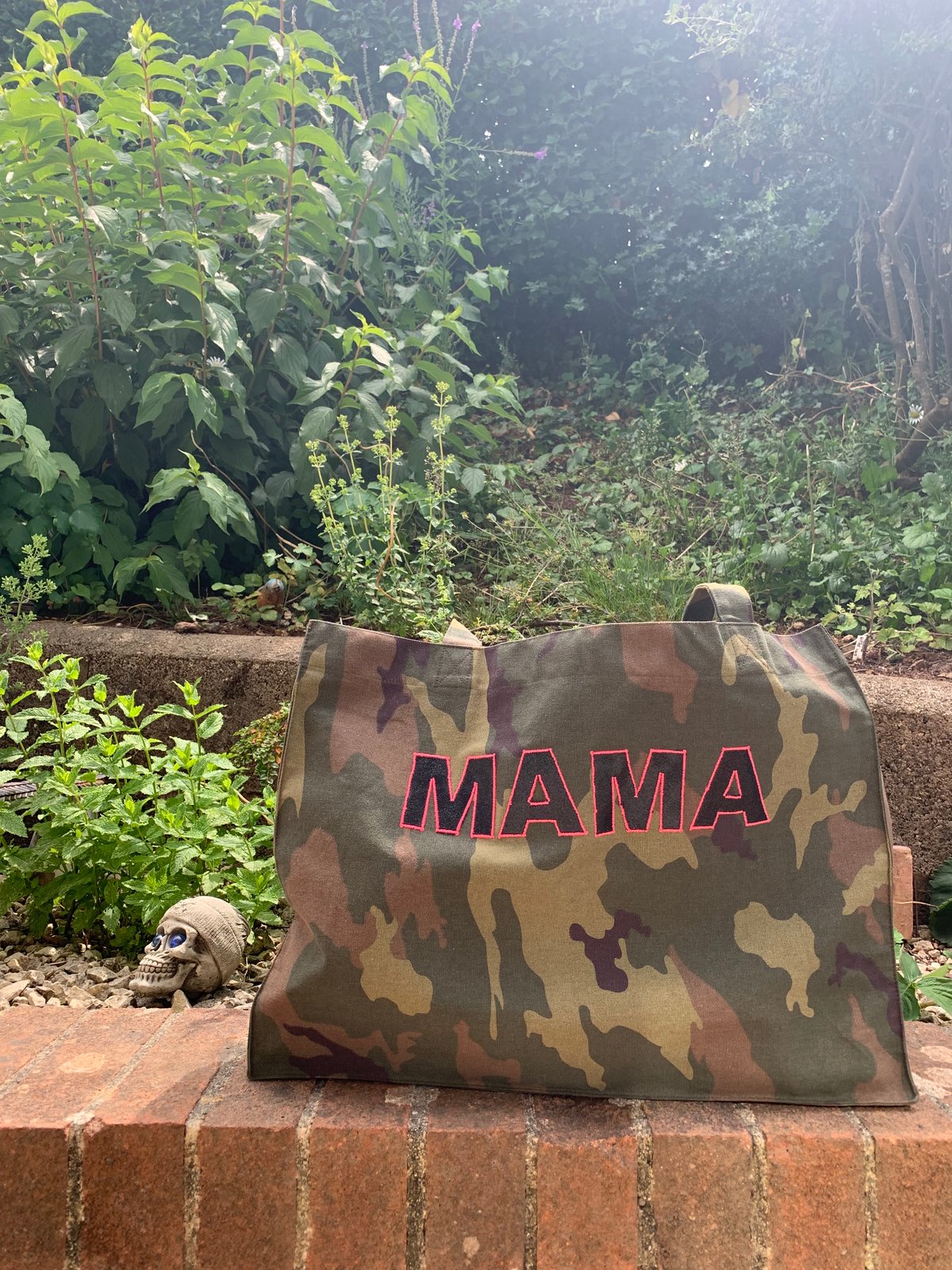 Large Camo Tote Bag MAMA Little L Sews