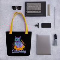 Image 1 of Caturday Alebrije Tote Bag