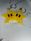 Mario Star Perler Bead Keychain