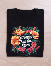 Image 1 of Stronger than the Storm Affirmation Shirt