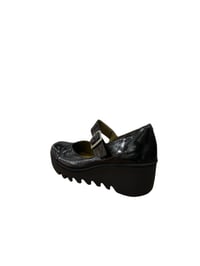 Image 3 of Fly London Baxe Black Patent 